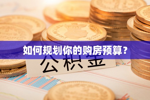 内乡如何规划你的购房预算？