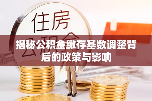 内乡揭秘公积金缴存基数调整背后的政策与影响