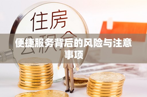 内乡便捷服务背后的风险与注意事项